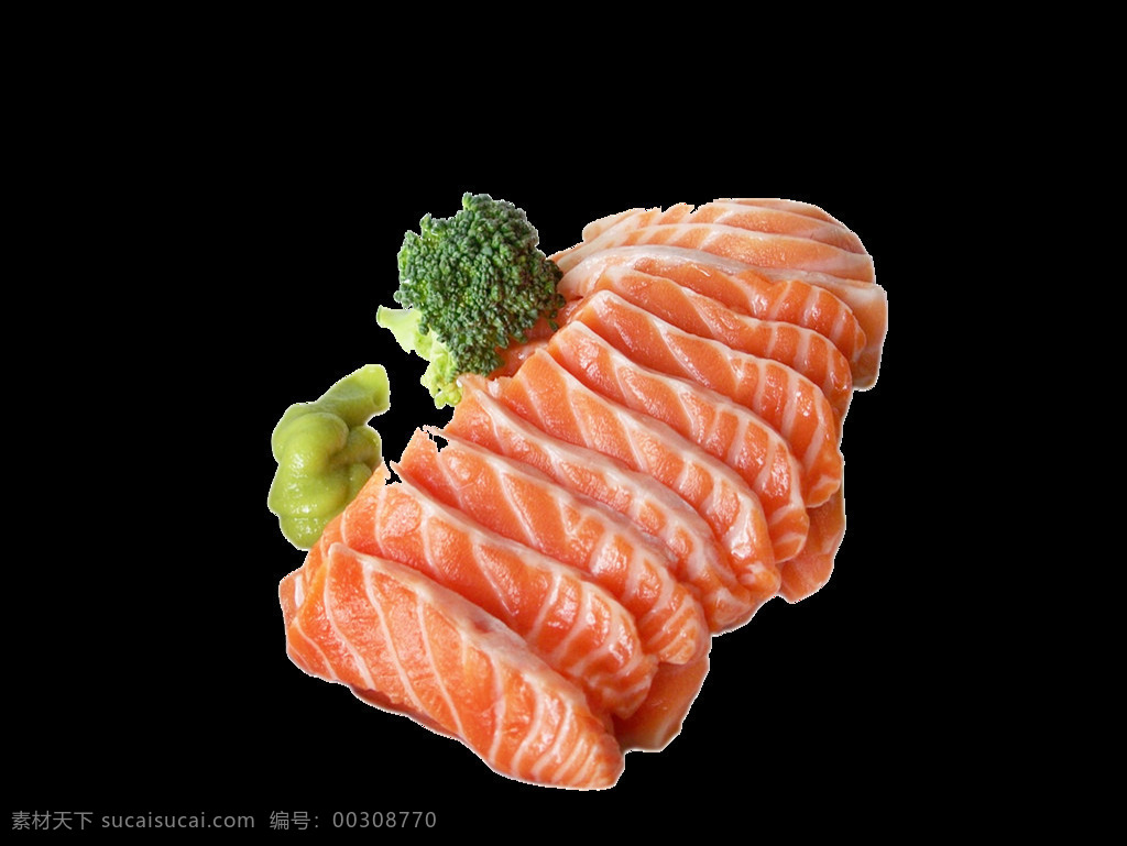精致 纹理 分明 三文鱼 料理 美食 产品 实物 产品实物 日式料理 日式美食 蔬菜