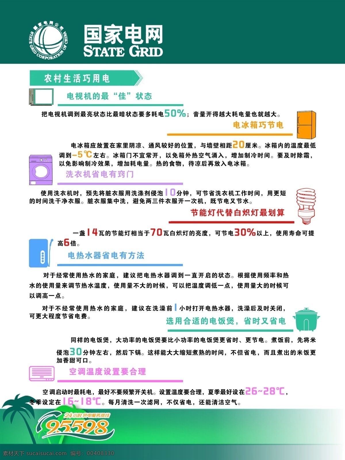 用电技巧 学校 家庭 单位 个体 企业 公司 展板模板