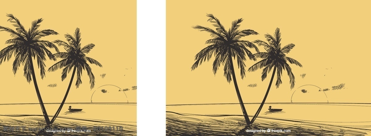 景观 背景 手绘 棕榈树 树 手 叶 夏季 自然 海滩 树叶 热带 植物 绘画 树木 环境 棕榈 夏季海滩 绘制