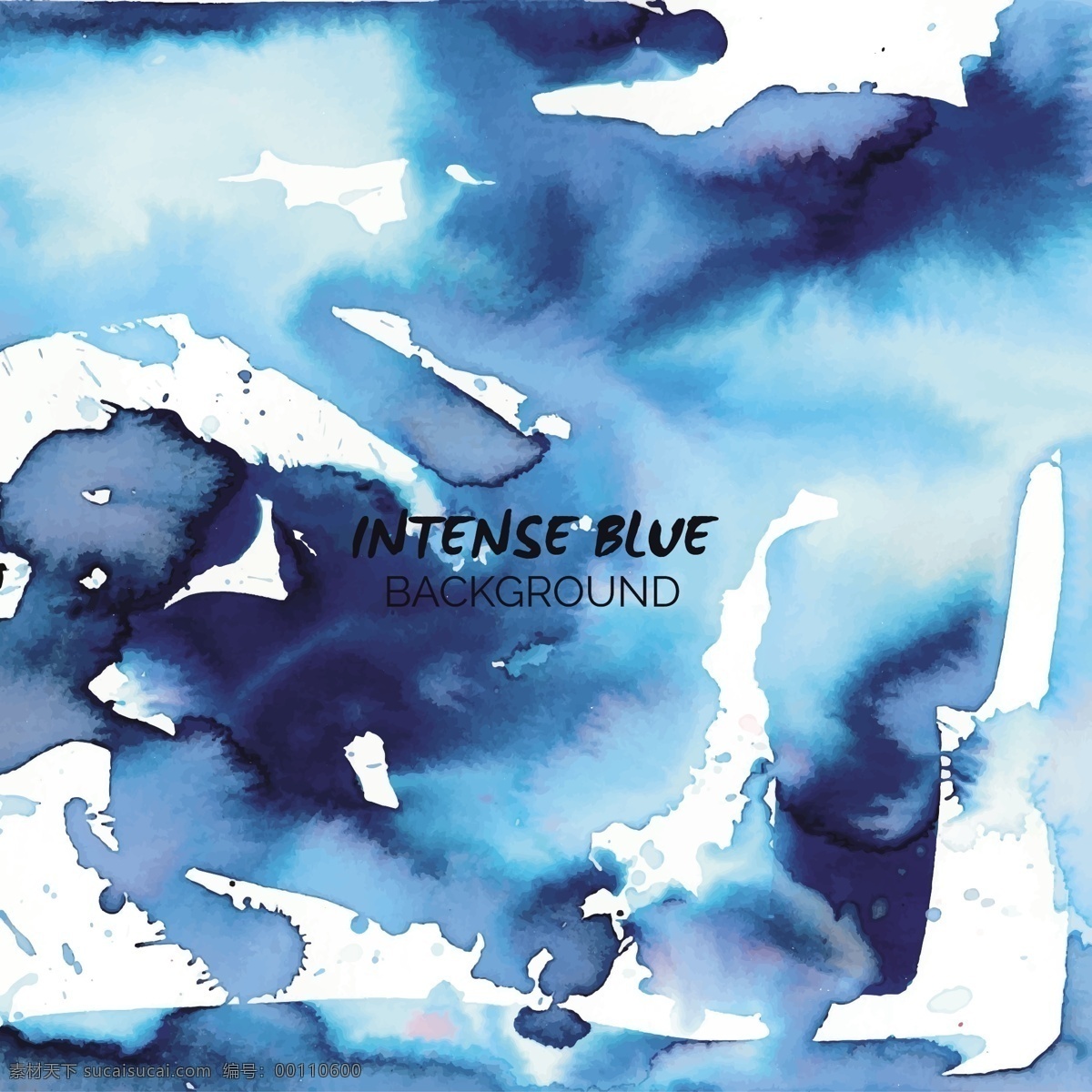 强烈 蓝色 水彩 背景 抽象的水彩画 一方面 飞溅 蓝色的背景 油漆飞溅 污点 污渍 手画 画 染色的 激烈的 青色 天蓝色