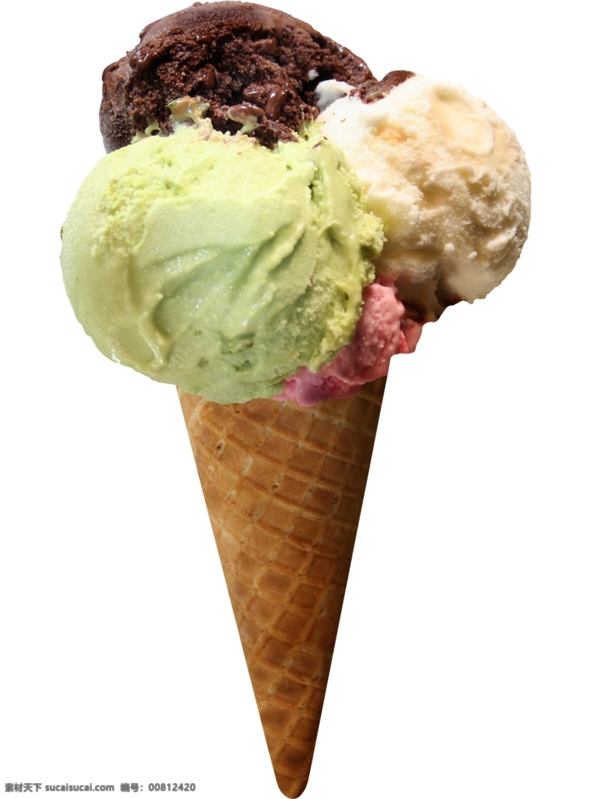 三 种 颜色 冰淇淋 免 抠 透明 图形 海报 广告 冰淇淋海报图