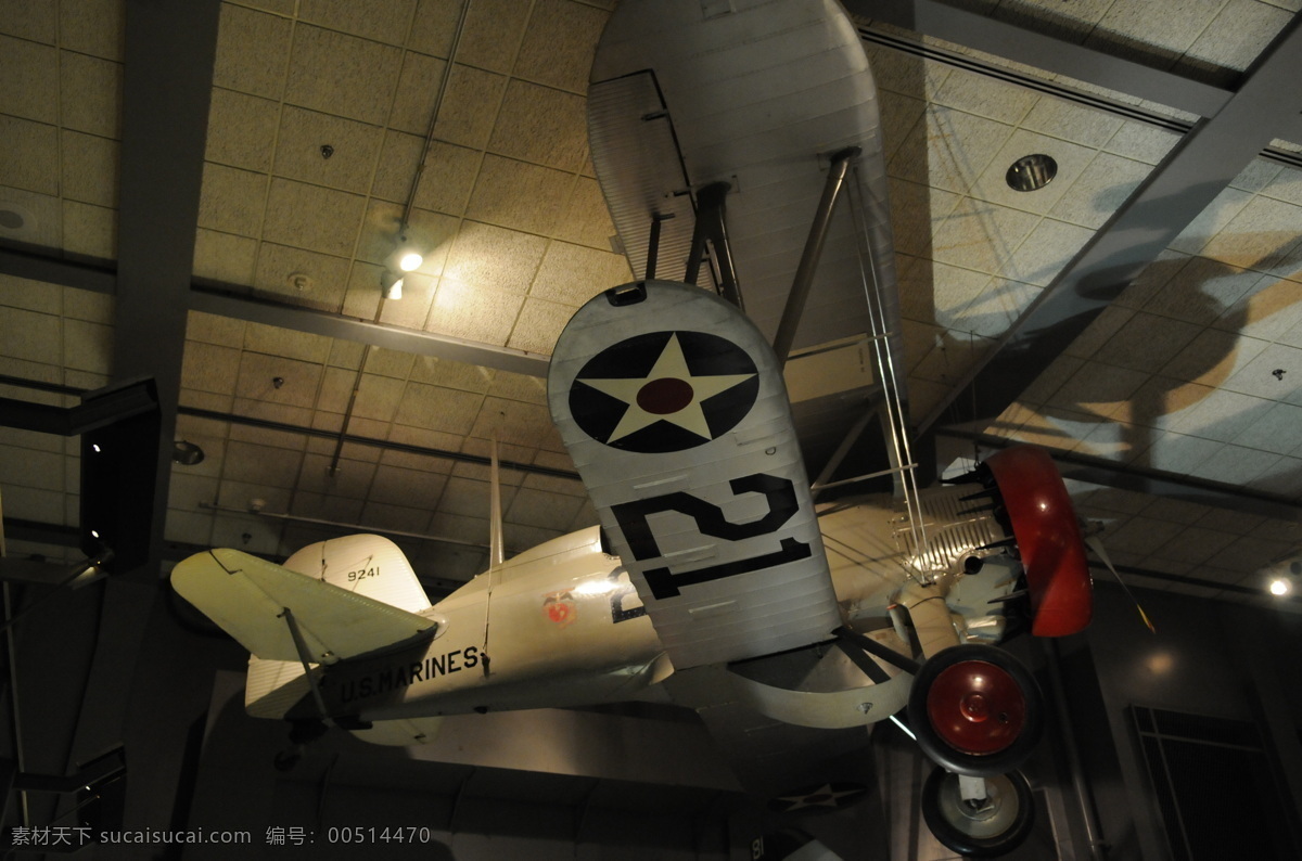飞机 科学研究 空军 美国 现代科技 展览 战斗机 双翼战斗机 双翼 美军 航空博物馆 科技物品 矢量图