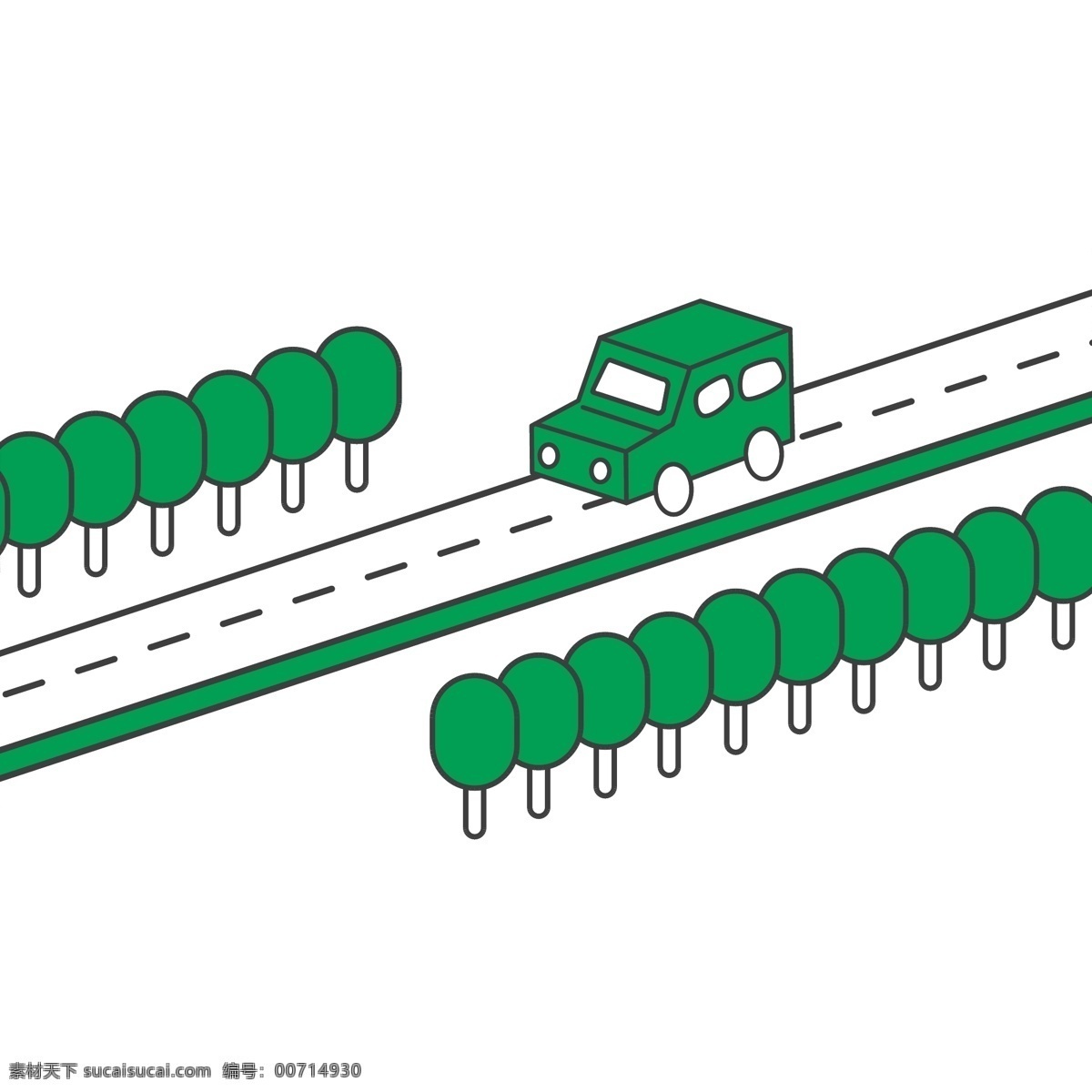 简约 描 d 侧 轴 公路 建筑 城市 插画 汽车 风景 2.5d 侧轴 马路 树木 环境 城市建筑 城市元素