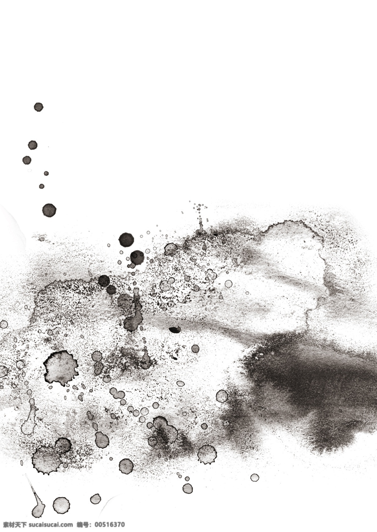 黑白水彩背景 水彩 黑白 背景 底纹 水墨 中国风 简约 分层 背景素材