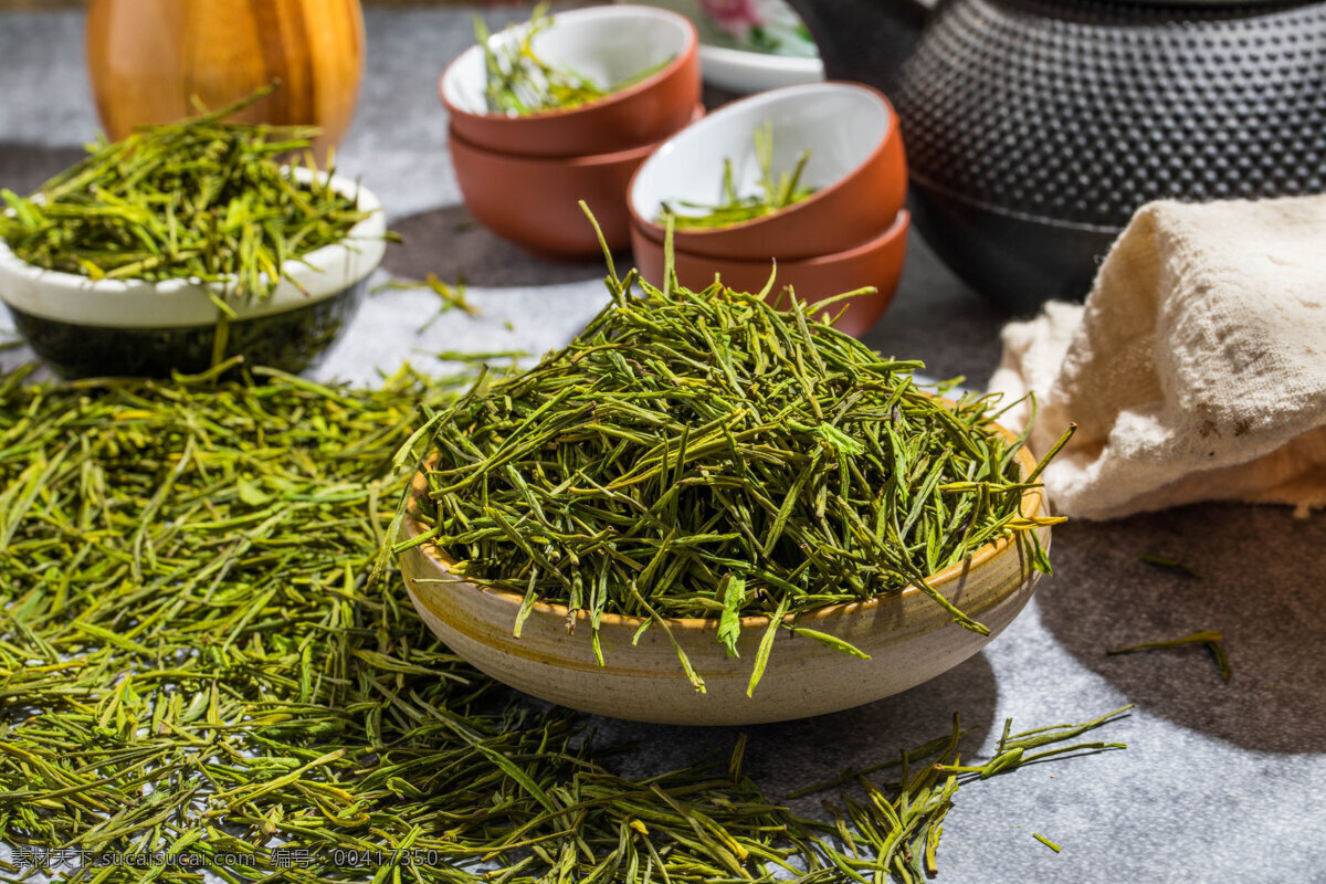 精品绿茶 精品茶叶 茶叶 优质 天然 茶文化 茶道 餐饮美食 食物原料