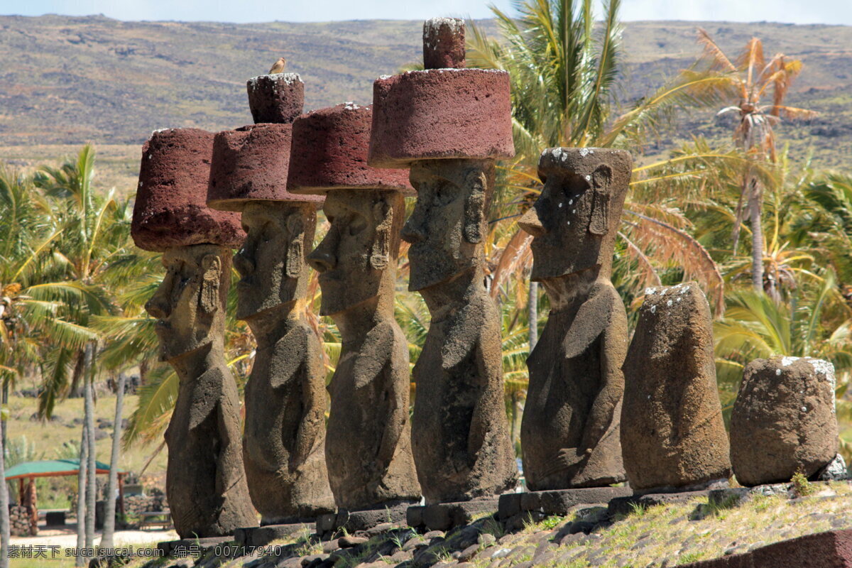石像 旅游 景点 复活节岛 智利 国外旅游 旅游摄影