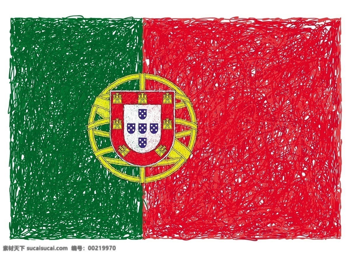 葡萄牙 国旗 葡萄牙国旗 矢量图 日常生活