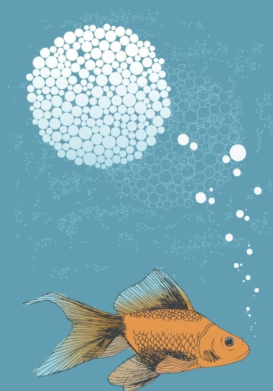 手绘鱼 泡泡 手绘 矢量鱼 背景 可爱 插画等 生活百科 矢量
