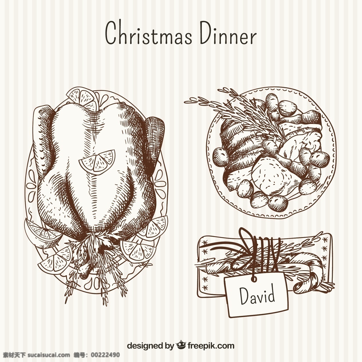 手 拉 美味 圣诞 大餐 食品 圣诞节 一方面 标签 圣诞快乐 冬天 手绘 快乐 糖果 庆祝 节日 素描 板 晚餐 火鸡 节日快乐 菜 吸引 圣诞节的标签 白色