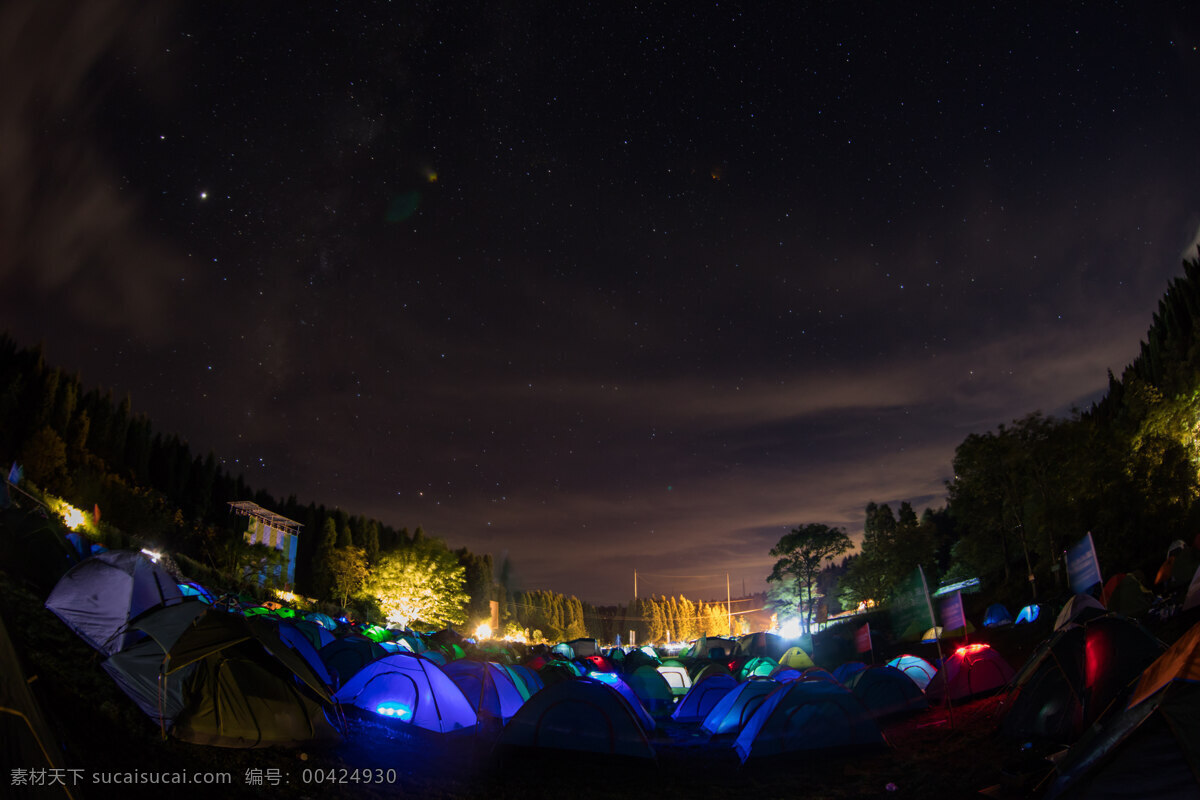 星空 露营 节 帐篷 夜景 山林 数目 星星 自然景观 山水风景