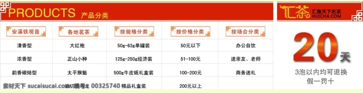 茶叶 产品分类 倒计时 分层素材 分类 分类素材 红色 淘宝 淘宝茶叶分类 类目 分类详情 茶叶分类 素才 无理由退换 首页 装修 装修素材 中文模版 网页模板 源文件 淘宝素材 其他淘宝素材