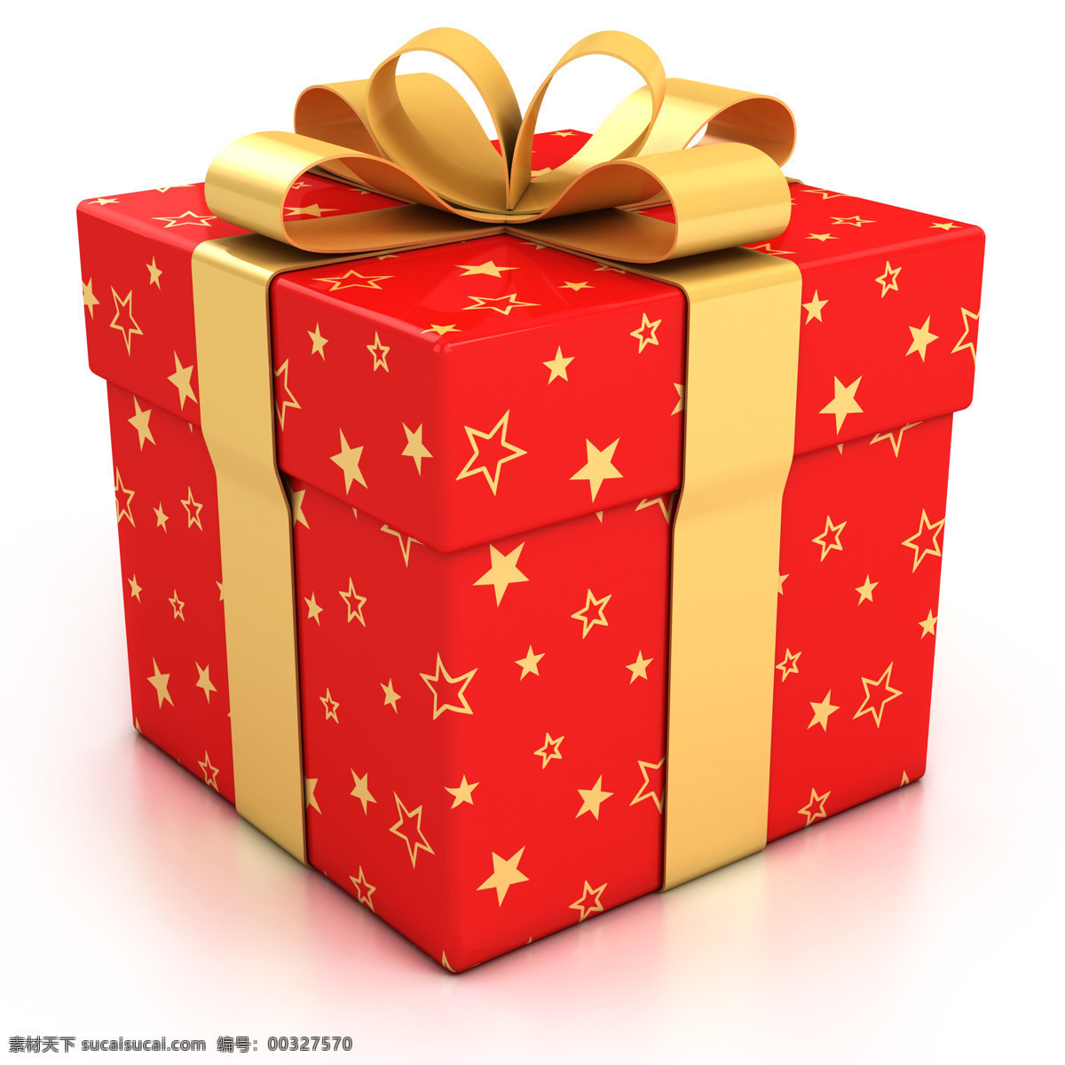 红色礼物盒 礼物 礼物盒 蝴蝶结 蝴蝶结丝带 五角星 金色丝带 节日庆典 生活百科 白色