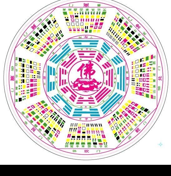 八卦矢量图 八卦 矢量 文化艺术 宗教信仰 矢量图库