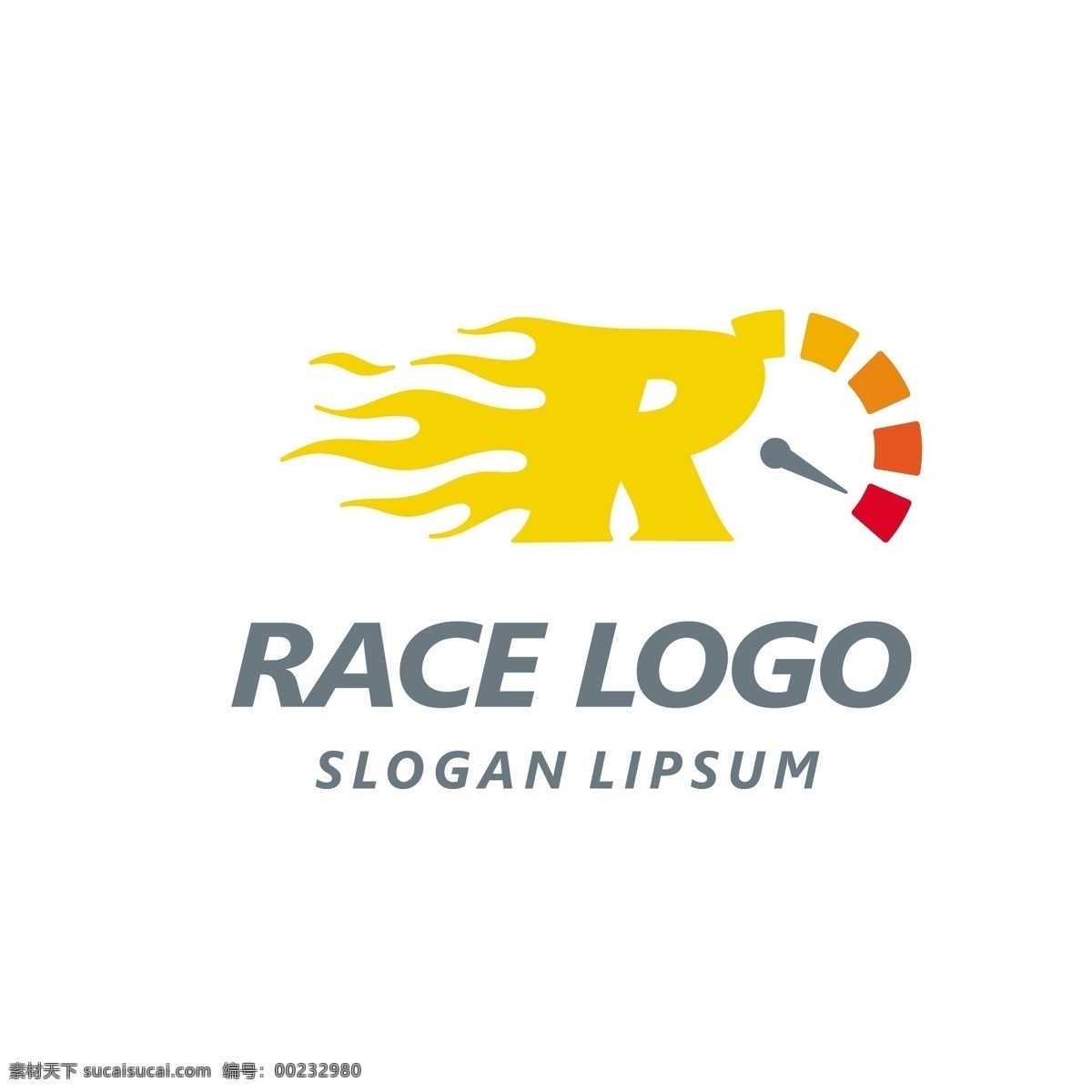 字母 r 赛车 徽标 logo 模板 速度 logo模板 车速表 飙车