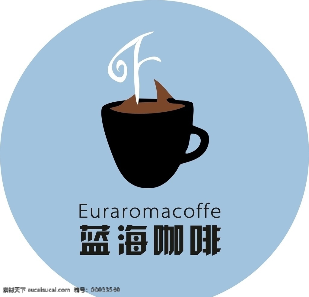 圆形 咖啡店 不干胶 贴纸 咖啡贴标 咖啡logo 咖啡店贴纸 咖啡杯贴纸 圆形不干胶 食品 logo设计