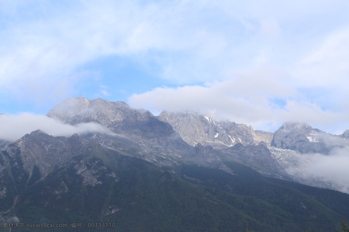 玉龙雪山 雪山 丽江雪山 白雪 冰山 冰雪 雪 蓝天 丽江旅行 丽江 高山 自然景观 风景名胜 蓝色