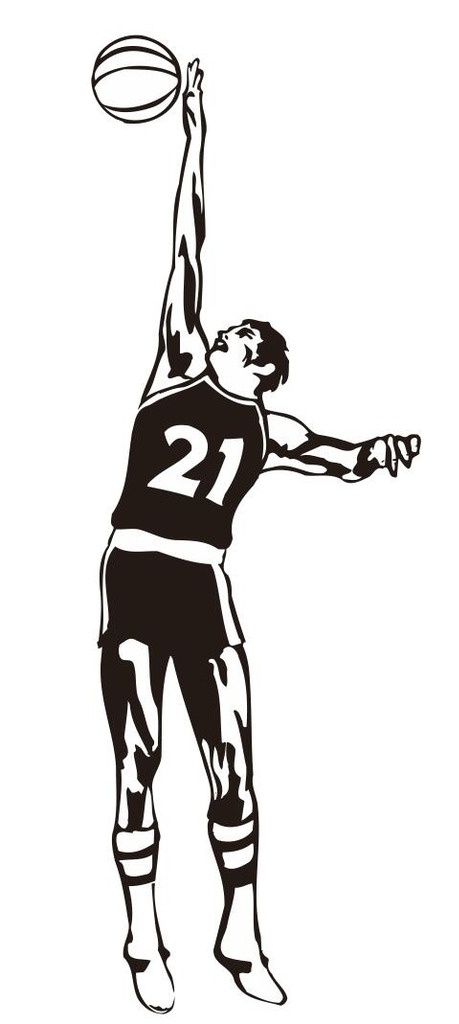 扣篮 篮球抽象画 篮球运动员 篮球 篮球运动 体育运动 球赛 篮球比赛 运动员 简笔画 线条 线描 简画 黑白画 卡通 手绘 简单手绘画 矢量图 运动矢量图 文化艺术
