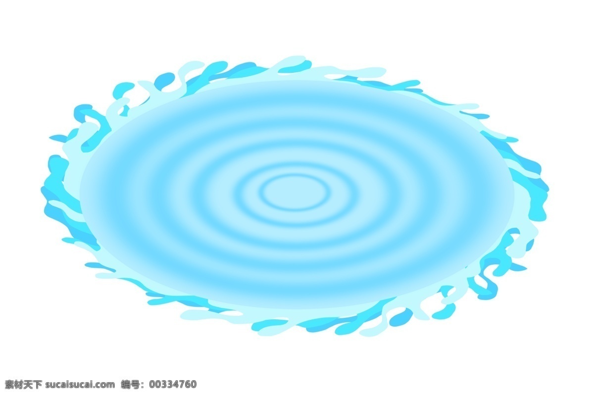 圆形图案海水 圆形 蓝色 圆圈