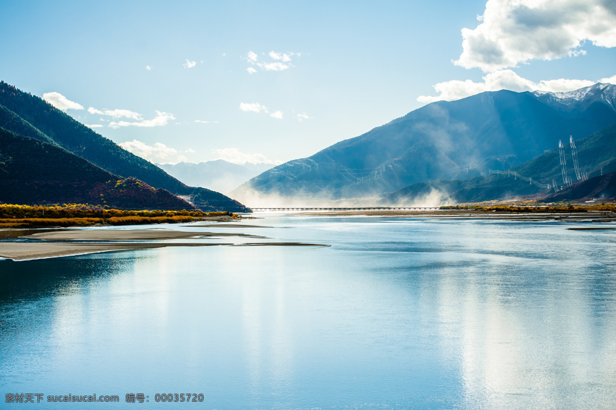 尼洋河 湿地 林芝 柳树 高原 青藏高原 自然景观 自然风景