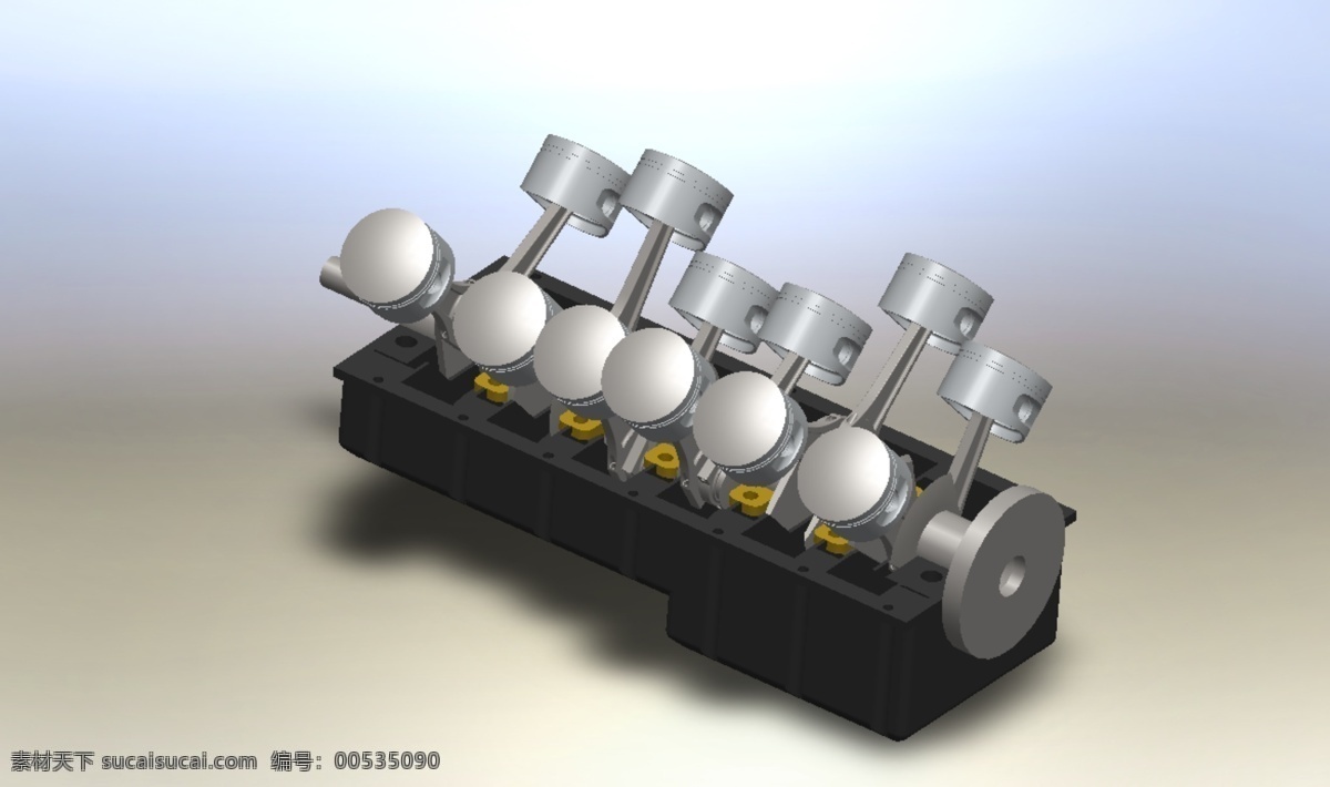 v12 引擎 的v12引擎 3d模型素材 其他3d模型