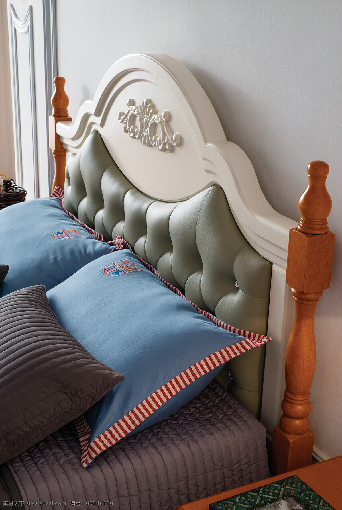 室内 卧室 欧式 奢华 简洁 床头 效果图 欧式风格 墙纸 室内设计 高清 淡色系