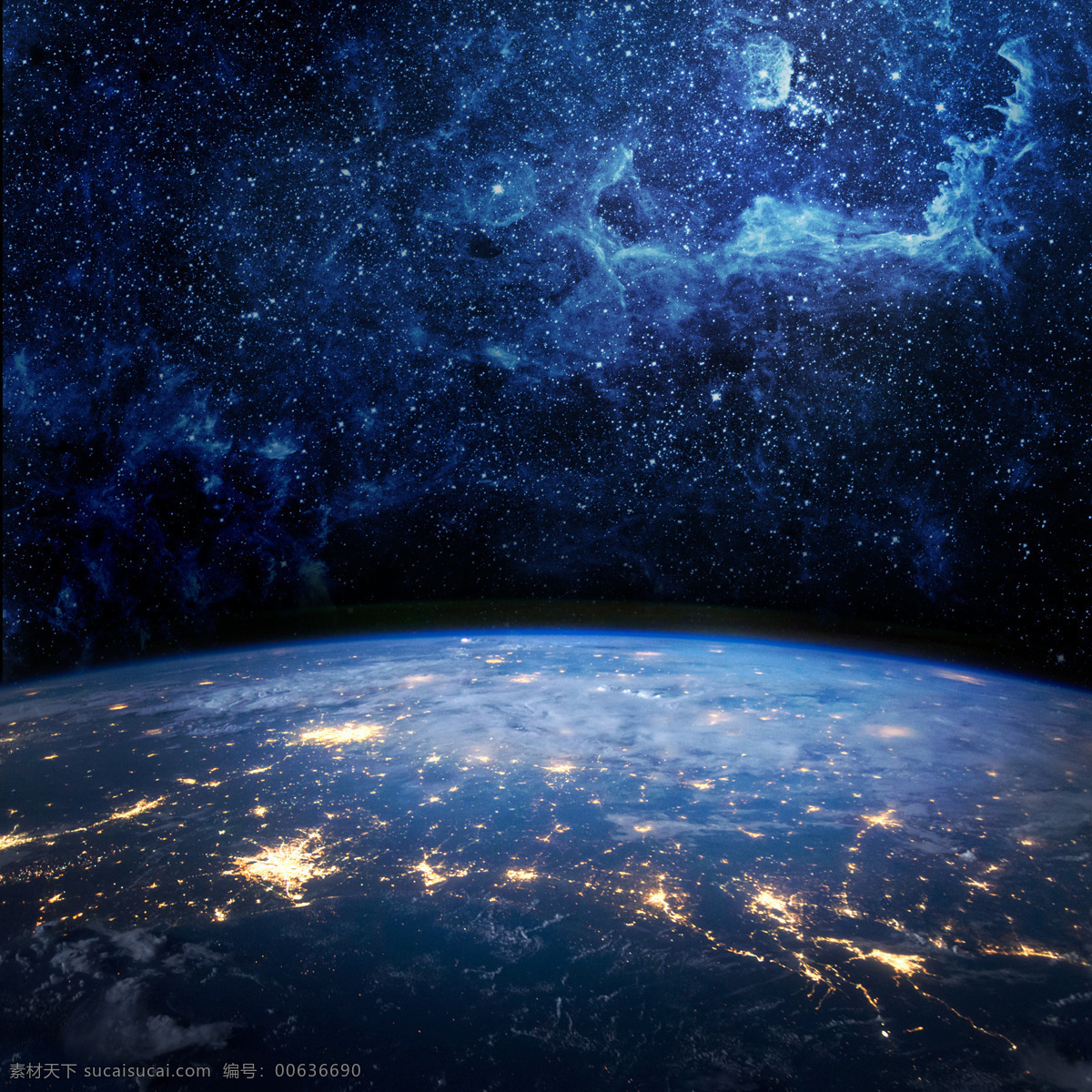夜晚 地球 表面 太空中的地球 宇宙 地球表面 星空 鸟瞰地球 地球图片 环境家居