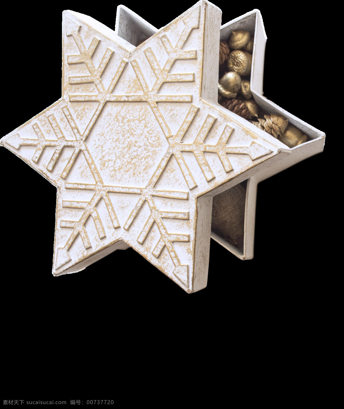星星 零食 盒 透明 雪花 金色 盒子 透明素材 免扣素材 装饰图片