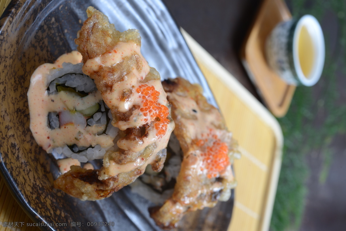 创意虾卷 创意卷物 反卷 美食 日式料理 日本美食 餐饮美食