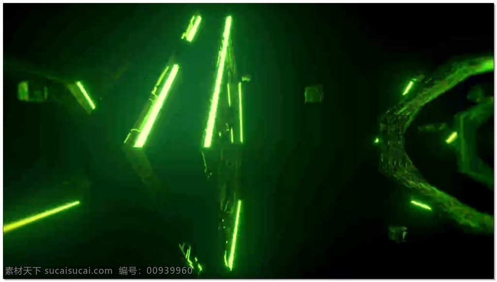 绿色 发光 机器 视频 高清视频素材 视频素材 动态视频素材 幽光