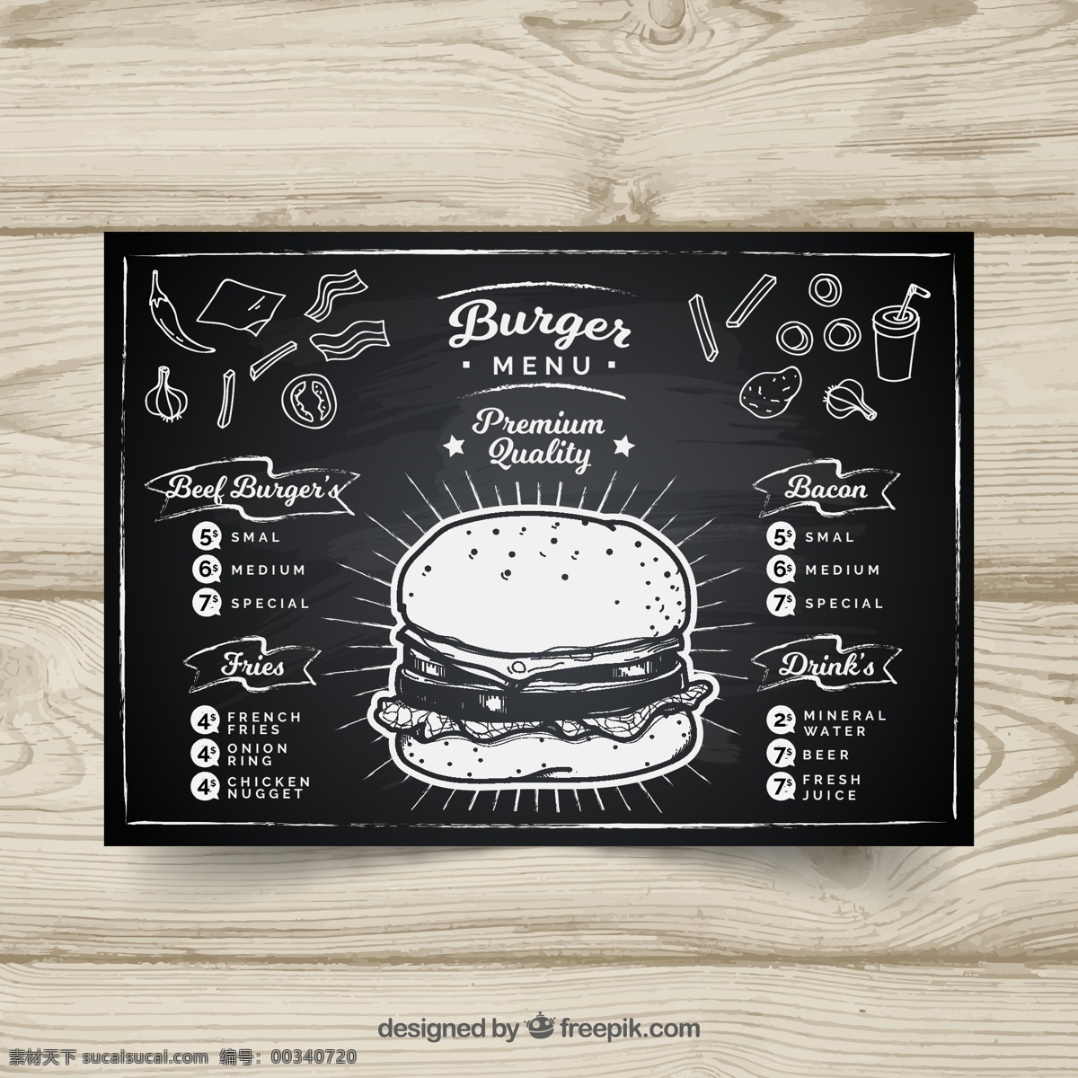 创意 汉堡包 店 黑板 画 菜单 黑板画 美食 菜单菜谱
