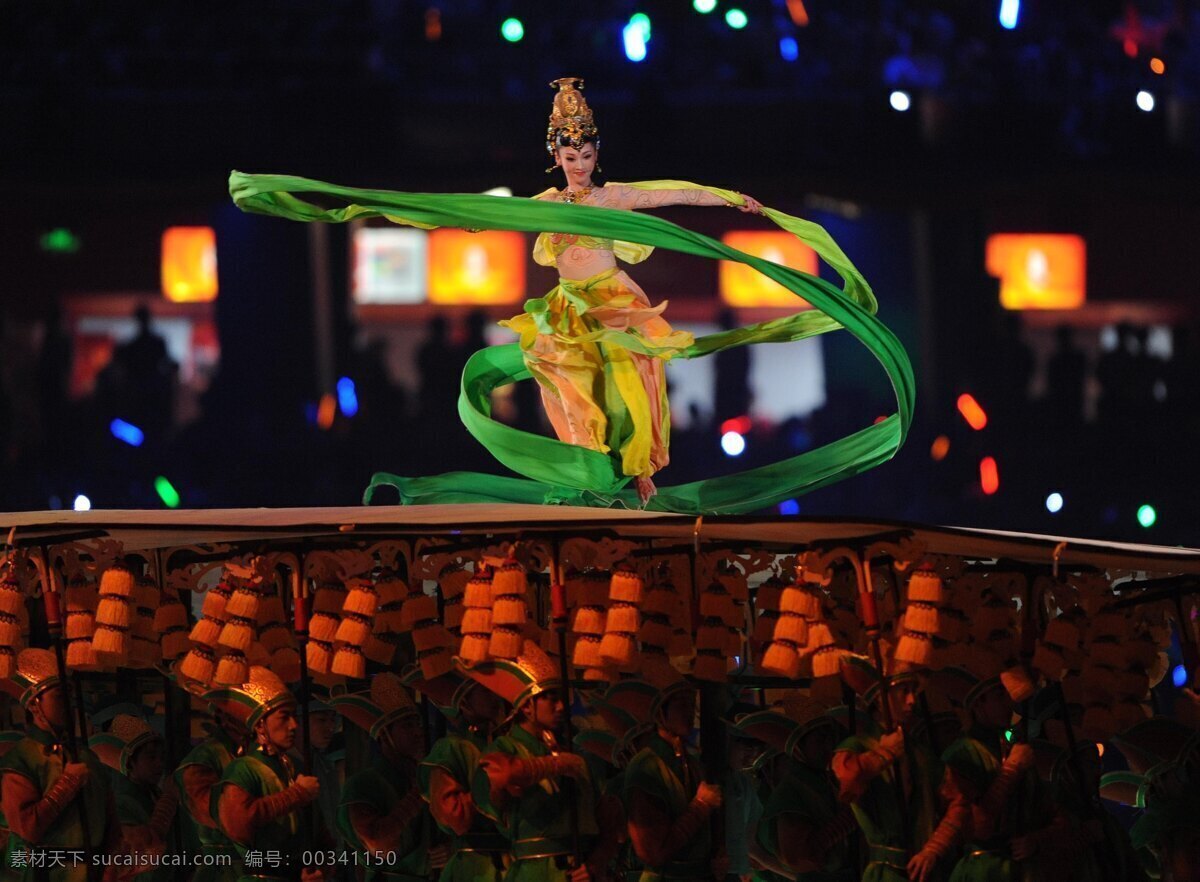 奥运开幕式 舞蹈 文化艺术 体育运动 届 北京 奥运会 摄影图库