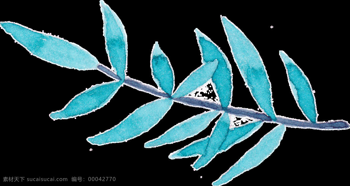 柳树 树叶 卡通 透明 抠图专用 装饰 设计素材