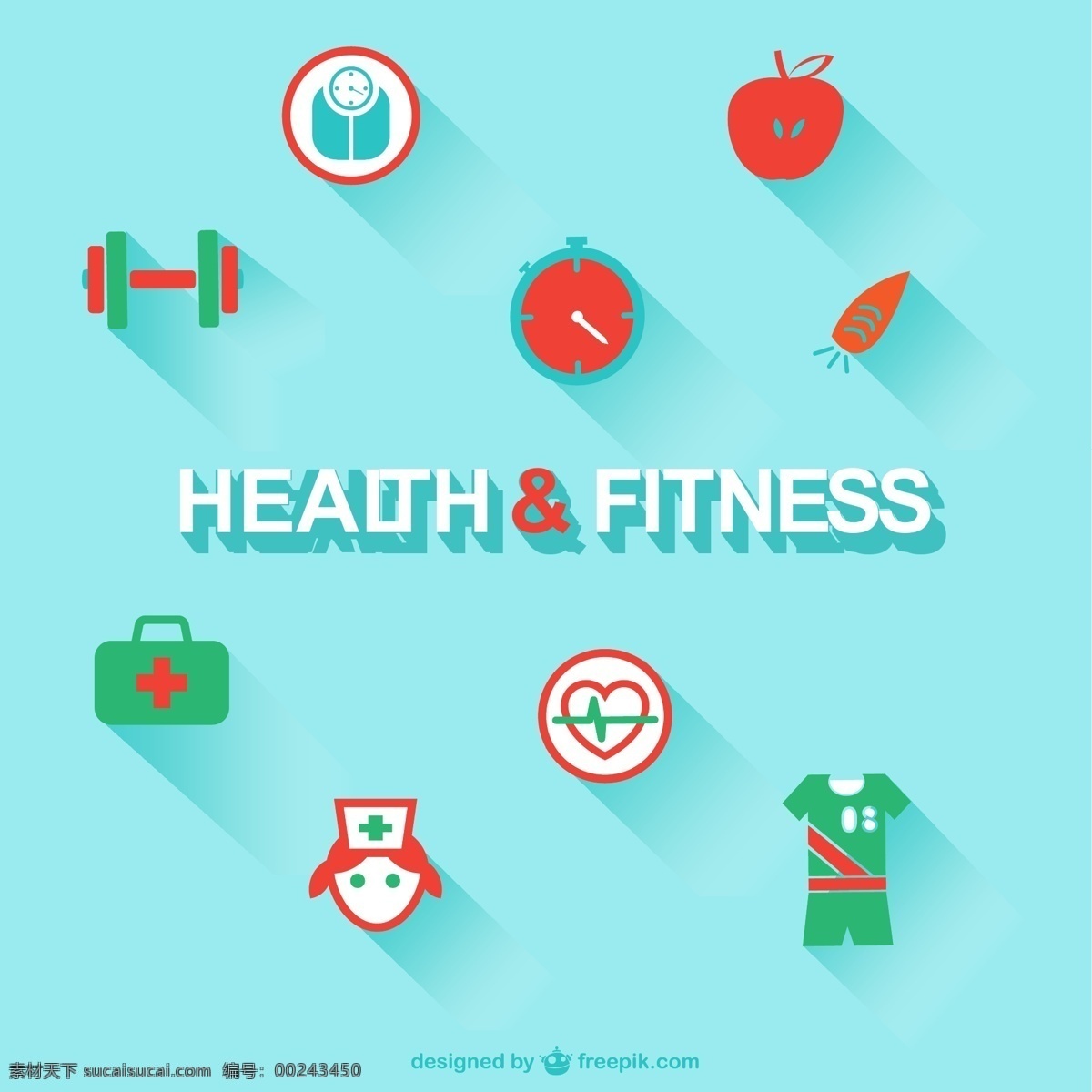 健康 健身 图标 食品 心脏 运动 模板 时钟 健身房 苹果 平板 图形 布局 元素 权力 护士 青色 天蓝色