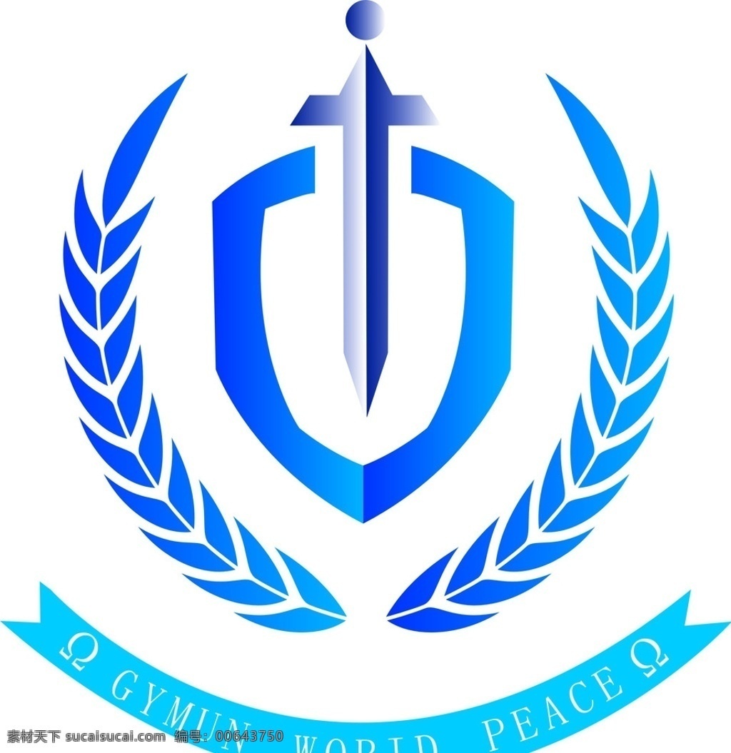 橄榄枝 联合国 徽章 和平 时尚 标志图标 公共标识标志