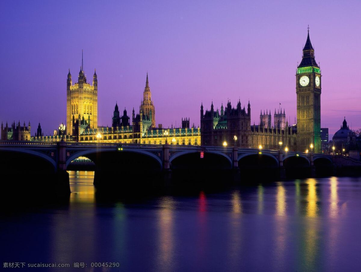 伦敦 夜景 背景图片 大图 英国