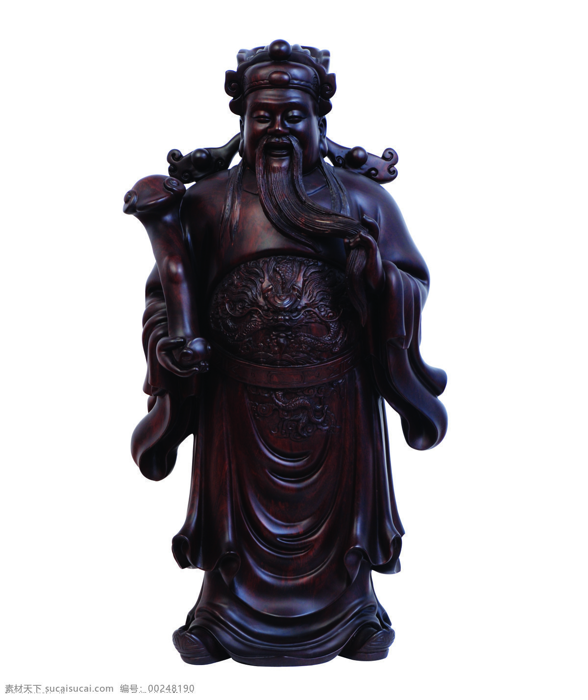 福禄寿 工艺品 黑檀木 雕刻 木雕 手工制作 传统文化 文化艺术