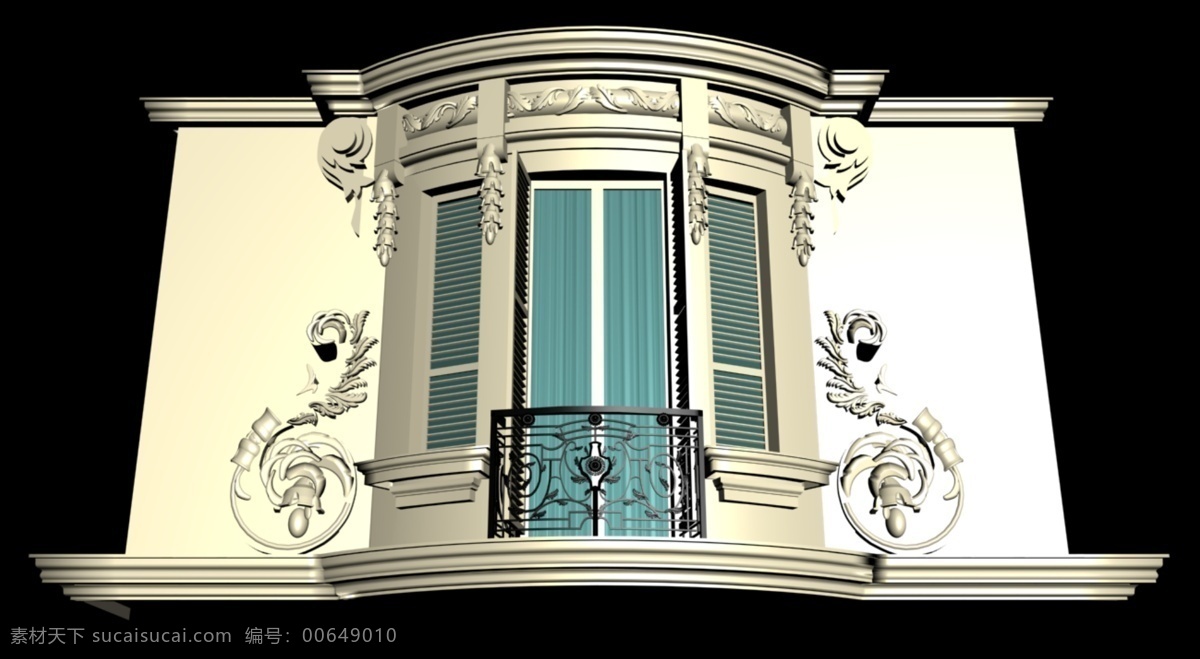 摩纳哥 建筑 之窗 3d 模型 3d建筑 3d模型 3d素材 3d模型素材 建筑模型
