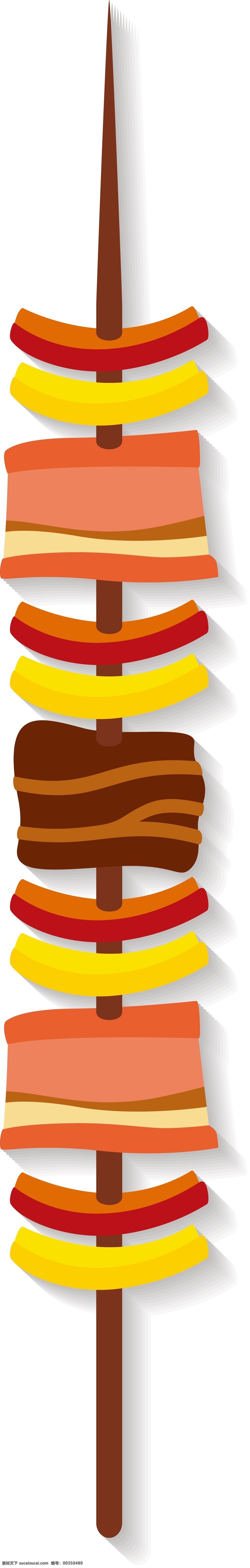 新鲜 烤串 装饰 插画 新鲜的烤串 烤串装饰 烤串插画 立体烤串 卡通烤串 美味的烤串 营养烤串