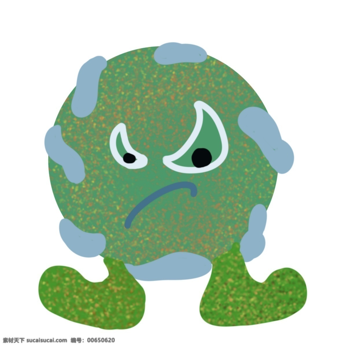 鬼脸 有害 细菌 插画 做鬼脸的细菌 卡通插画 细菌插画 病菌插画 传染细菌 有害病菌 绿色的细菌