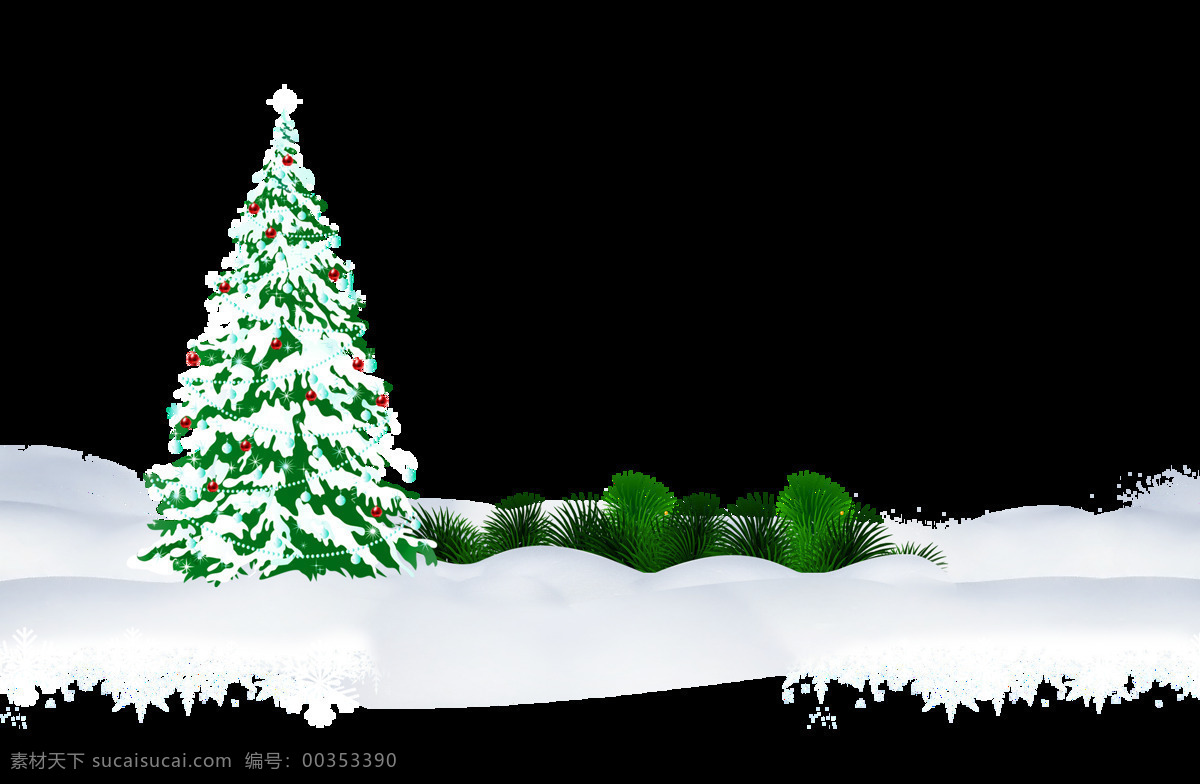 元旦 圣诞树 元素 节日 雪松 绿色 励志