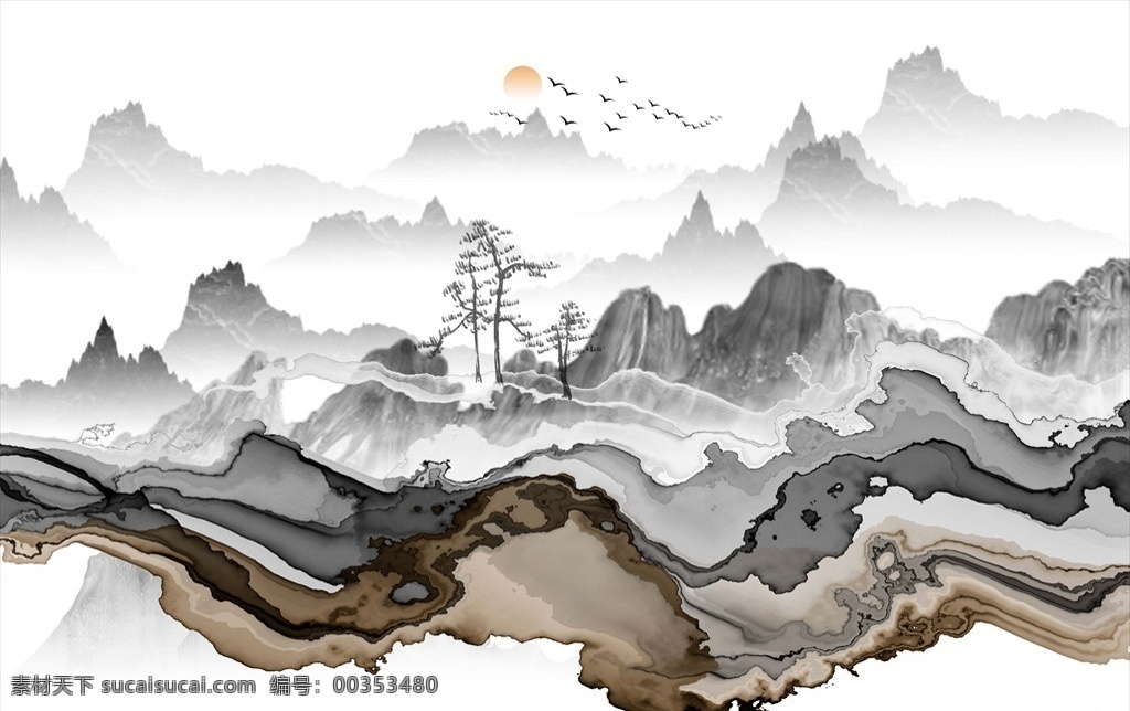 水墨山水 山水 山水画 抽象山水 新中式山水画 水墨抽象画 水墨画 水墨装饰画 飞鸟 横幅山水画 写意山水 抽象水墨画 现代水墨画 禅意水墨画 装饰画 写意水墨画 抽象山水画 抽象画 新中式 水墨意境 意境水墨画 抽象装饰 水墨 山水背景 禅境