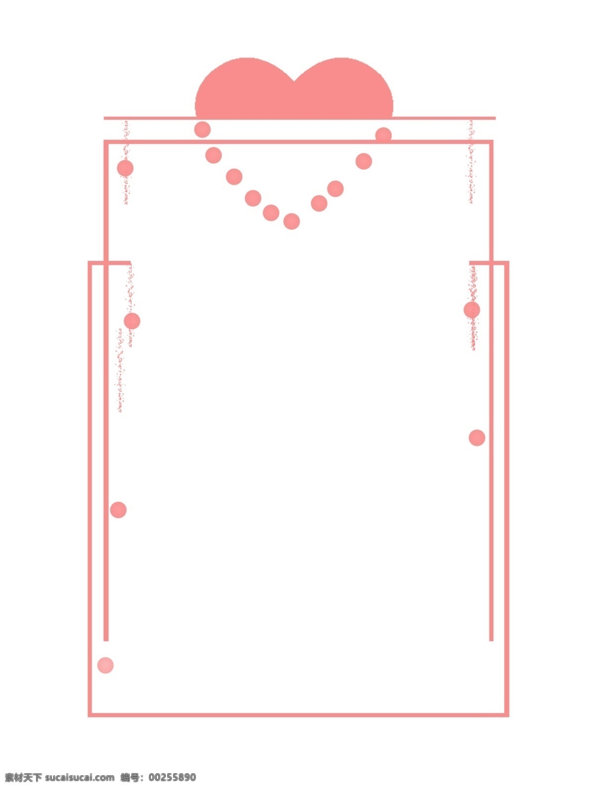 情人节 粉色 浪漫 爱心 手绘 边框 爱心边框 粉色边框 情人节边框 边框设计 浪漫风 文本框 标题框 小清新 底纹 红色