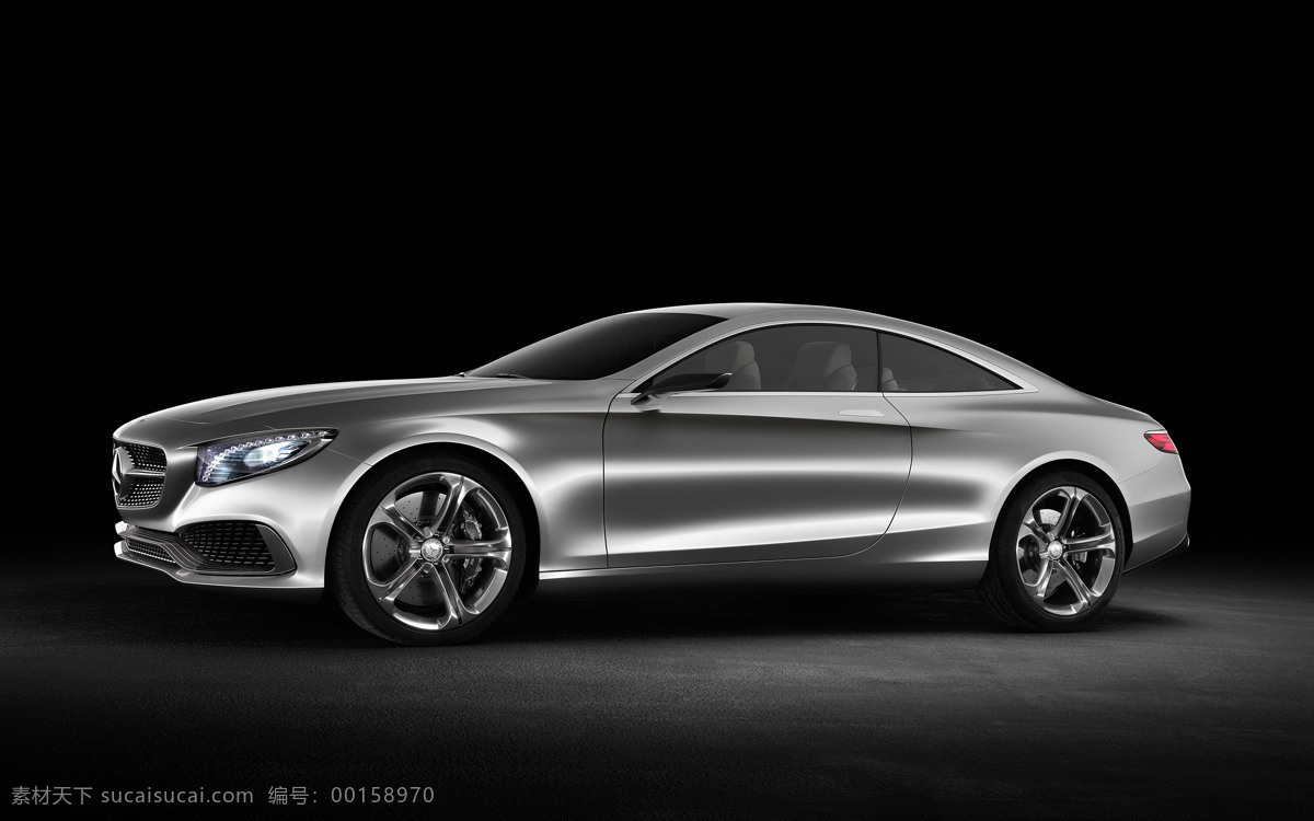 奔驰 超跑 概念车 交通工具 跑车 现代科技 豪华车 benz s class coupe concept 矢量图