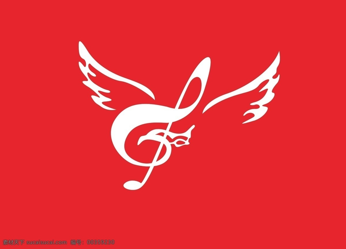 凤凰音符 logo 标志 商标 音乐 旋律 翅膀 天使 标志图标 企业