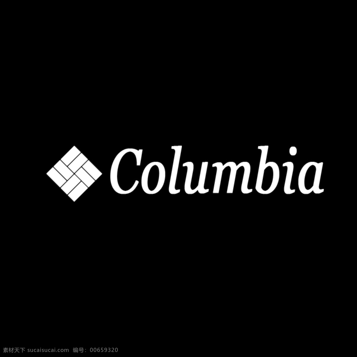 哥伦比亚 logo columbia 商标 黑色