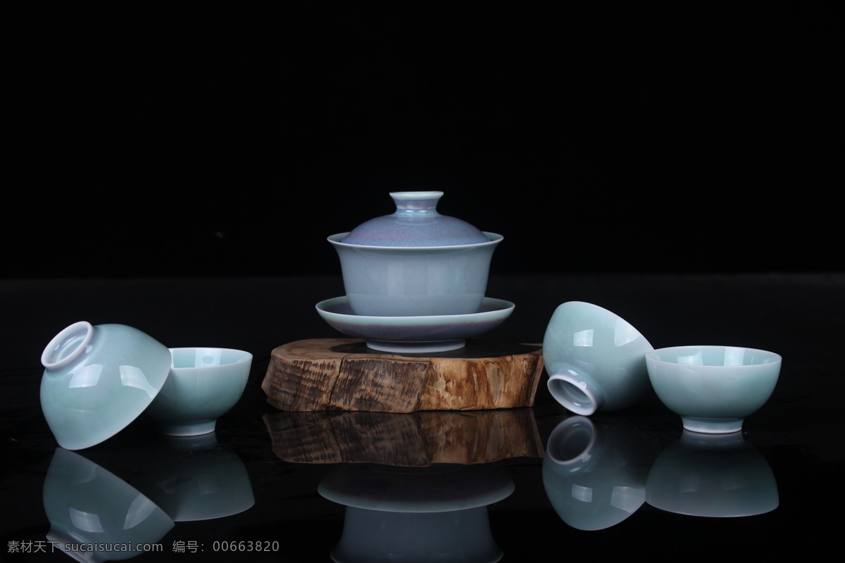瓷器 景德镇 窑变瓷 茶具 盖碗 茶杯 颜色釉瓷 文化艺术 传统文化