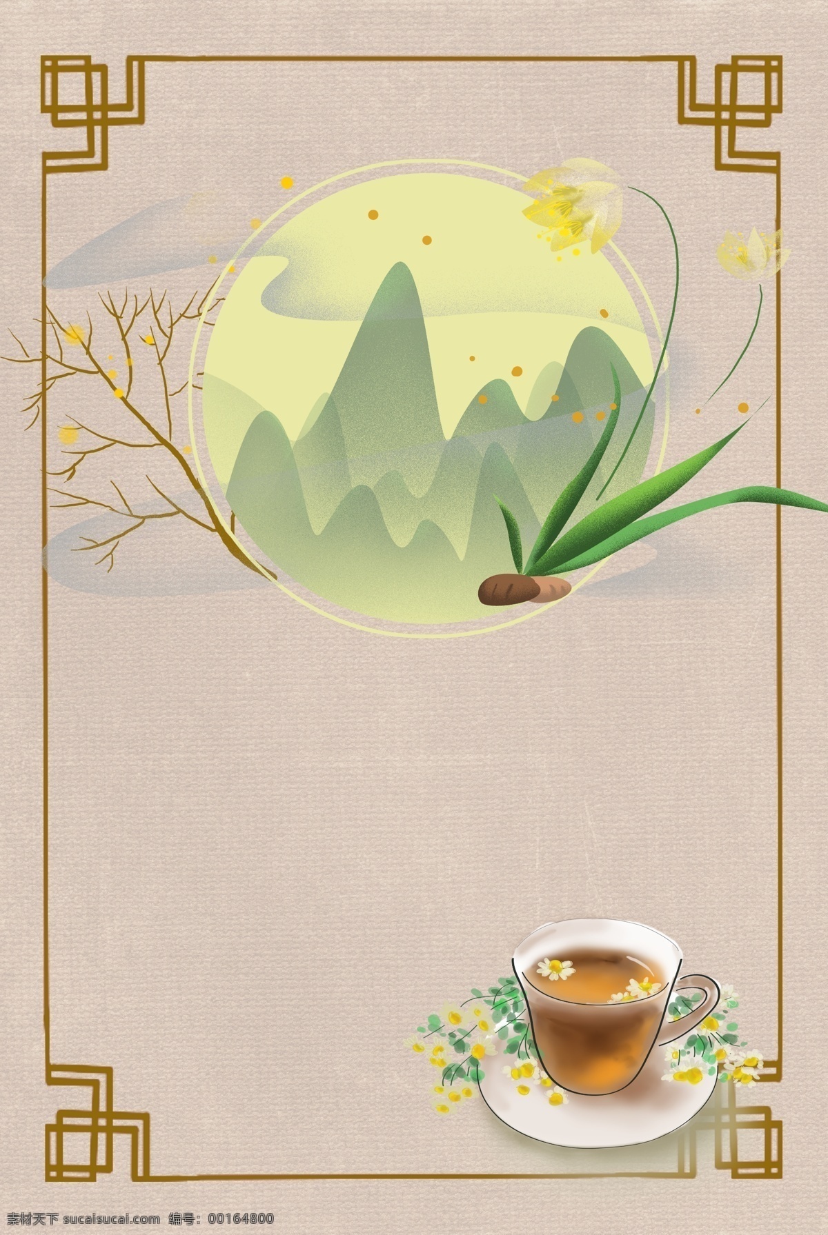 中国 风 茶壶 茶叶 背景 绿色 中国风 绿茶 植物 新茶 喝茶 传统