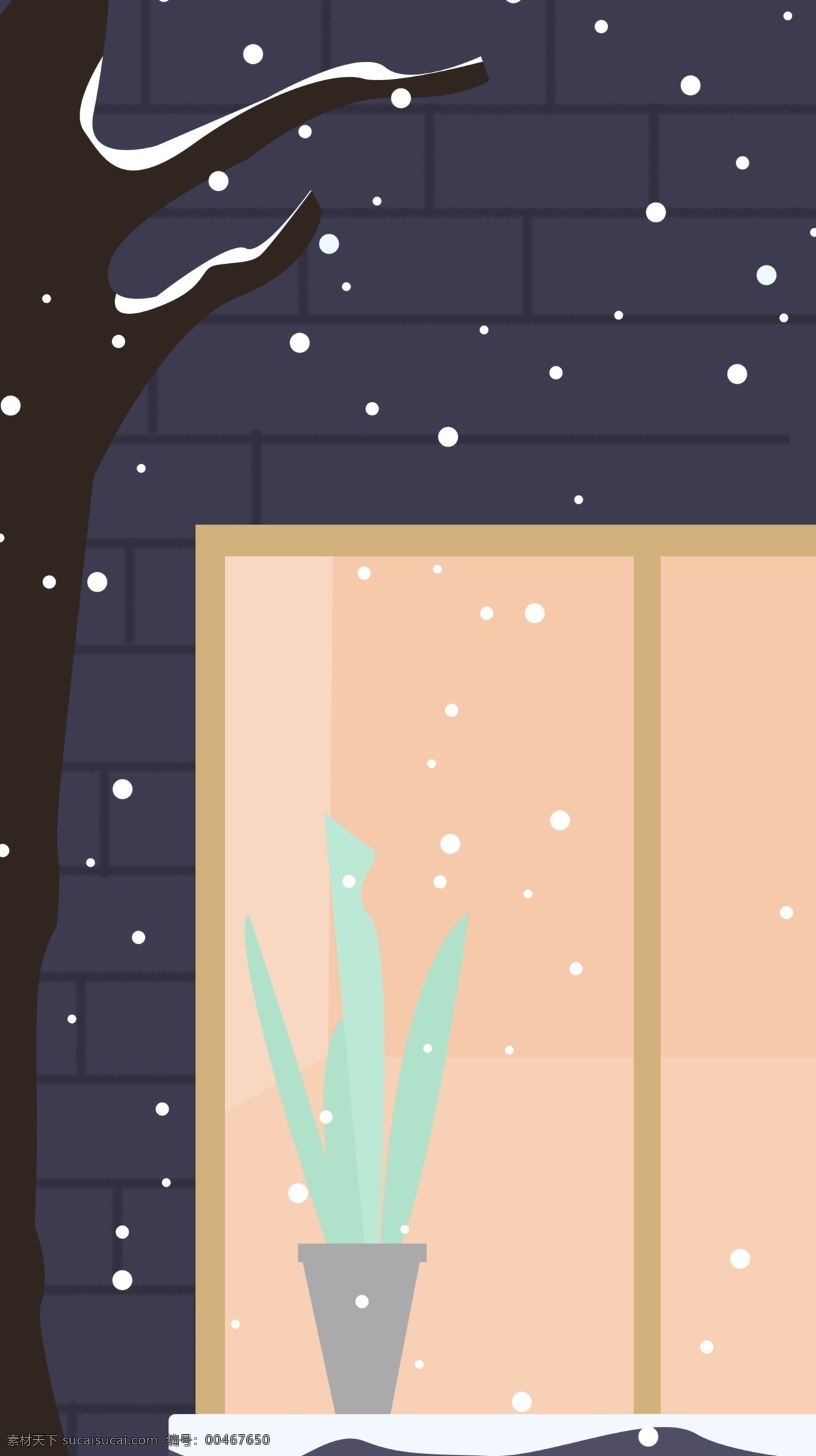 圣诞节 下雪 房屋 窗外 风景 背景 圣诞快乐 圣诞狂欢 窗外风景背景 背景素材 背景展板 彩色背景