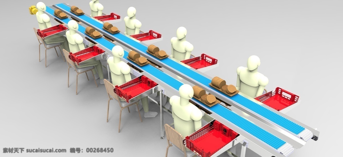 双 型 模块化 输送 系统 机械设计 3d模型素材 电器模型