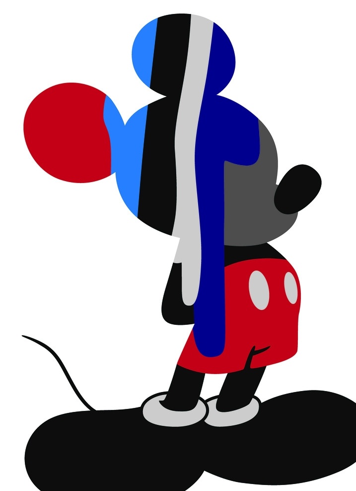 背手米奇 坐着的米奇 字母 mickey 迪士尼 动画 卡通 米老鼠 米奇 高飞 mouse 伸手米奇 服装设计